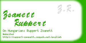 zsanett ruppert business card